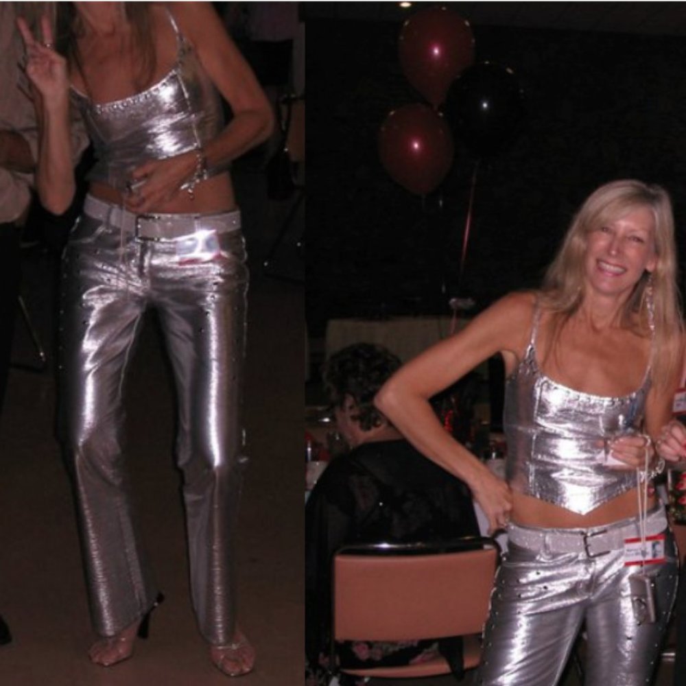 Lip Service Silver Studded Jeans